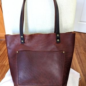 Portland leather  Cognac Classic medium tote
